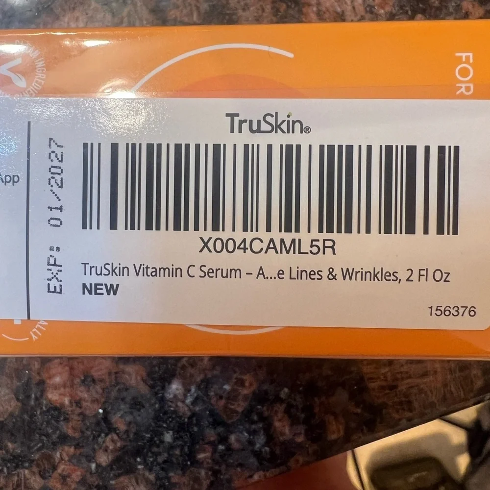 TruSkin Vitamin C Facial Serum -new in box